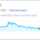 Illustration for article titled Google Maps Now Shows How Steep Your Bike Route Is